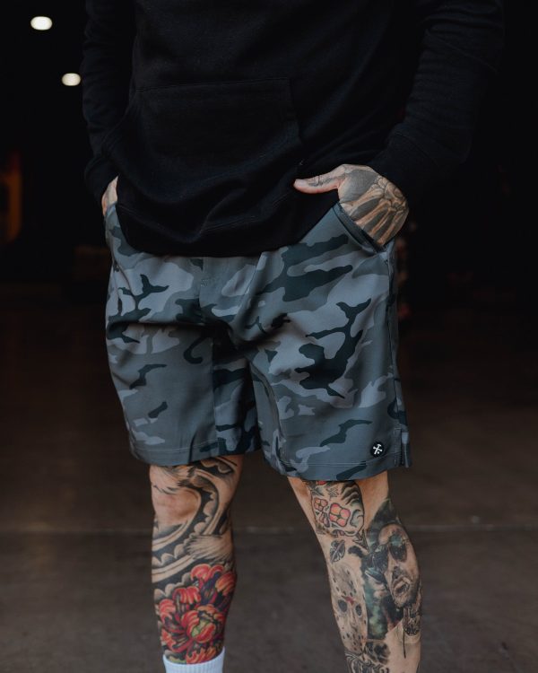 9  Gym Shorts - Black Camo Online