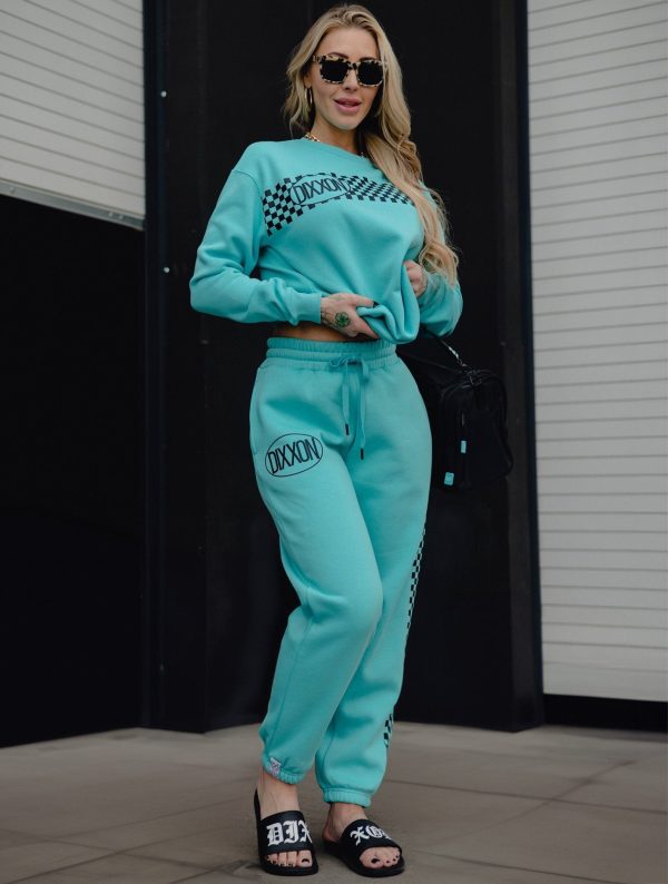 Women s Black Checkers Sweatpants - Tiffany For Sale