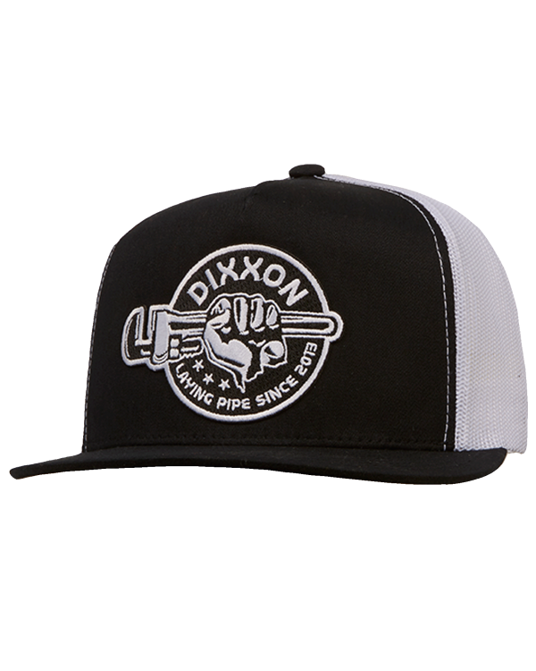 Laying Pipe Flat Bill Trucker Snapback on Sale