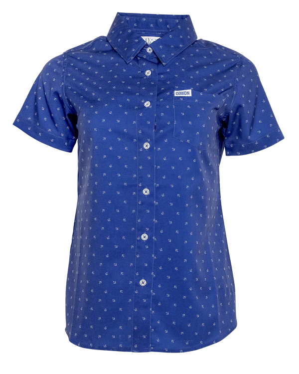 Women s Avery Party Shirt - Blue & Gray Hot on Sale - Image 2