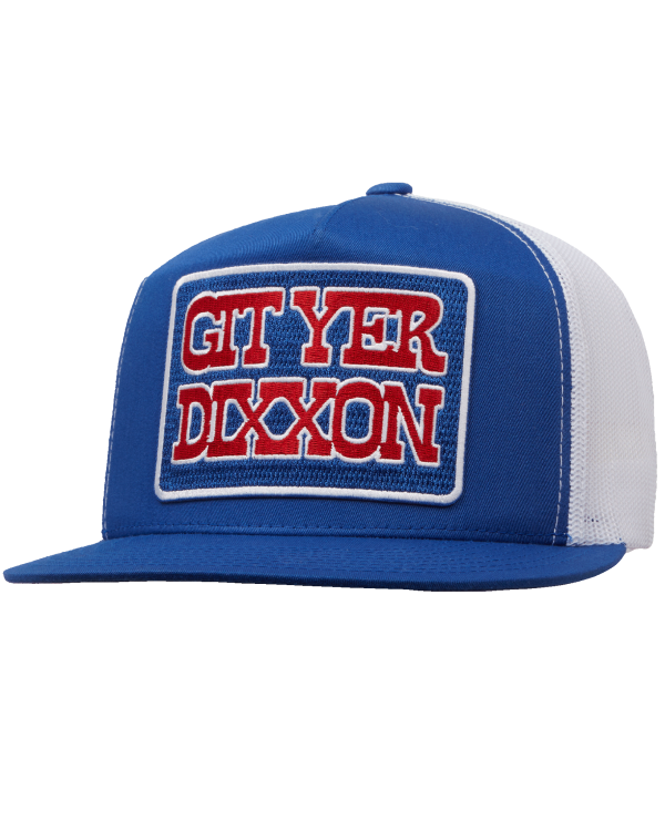 Git Yer Dixxon Flat Bill Trucker Snapback - Red, White, & Blue Supply - Image 2