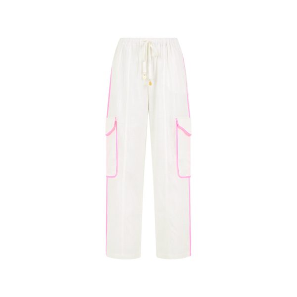 Essential Cargo Pants - White Online