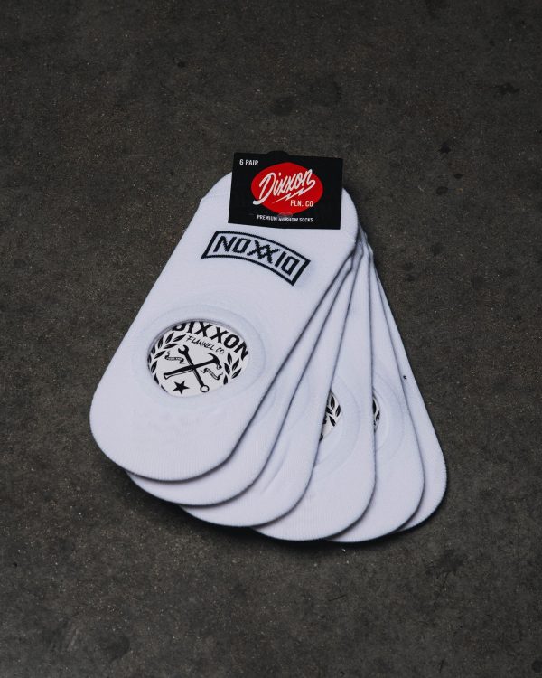 6pk Premium No Show Socks - White Supply - Image 2