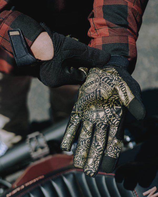 BRAAP Moto Gloves - Gold Yeww! Online now - Image 4