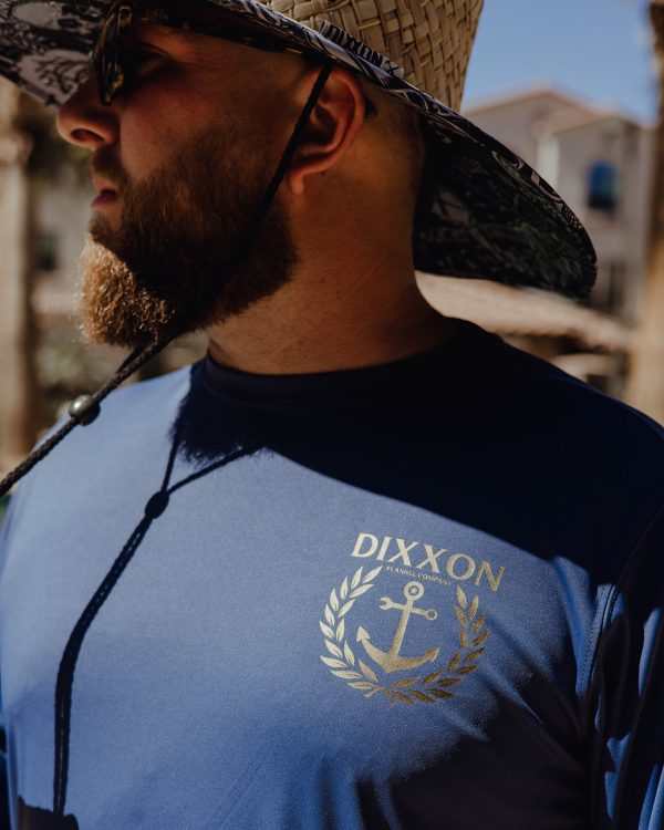 Gold Tide UV Long Sleeve - Navy For Sale - Image 2
