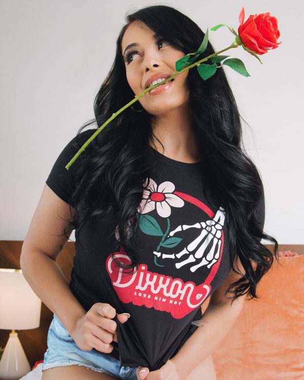 Women s Love Him Not Fitted Tee - Black Fashion