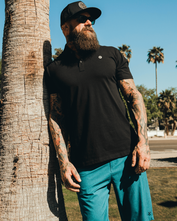 Athletic Premium Polo - Black on Sale - Image 3