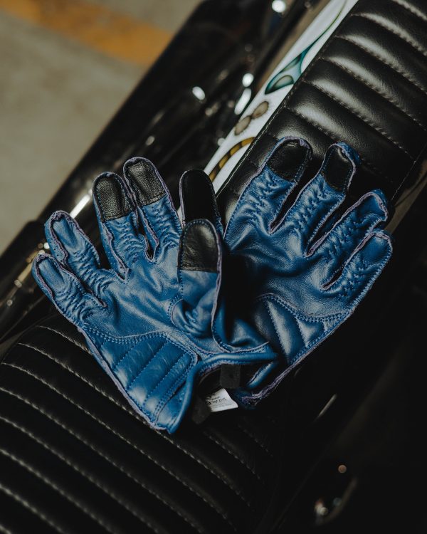 Roper Leather Moto Gloves - Steel Hot on Sale - Image 3
