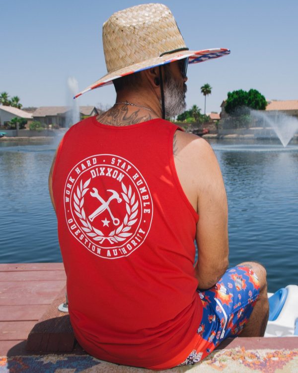 Crested Tank - Red & White Cheap