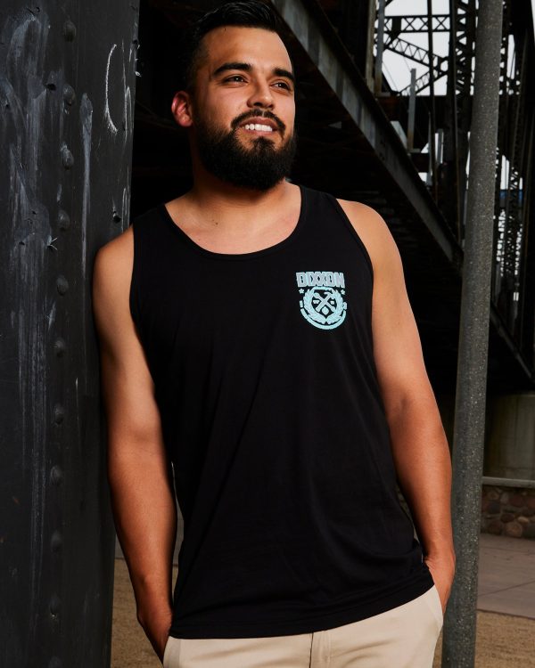 Made Tank - Black, Gray, & Teal Online now - Image 5