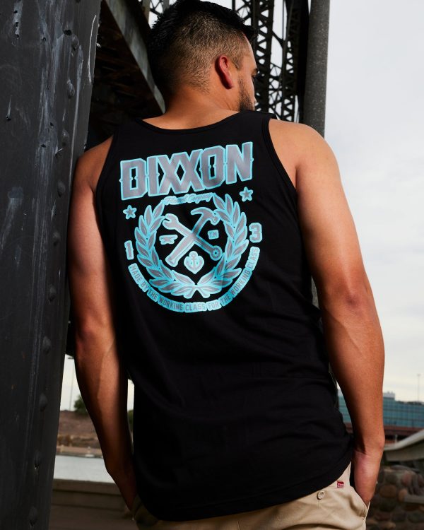 Made Tank - Black, Gray, & Teal Online now