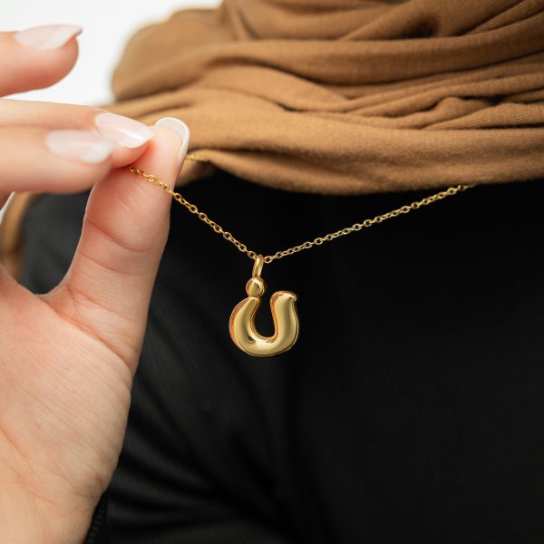 Arabic Bubble Letter Necklace Online - Image 2