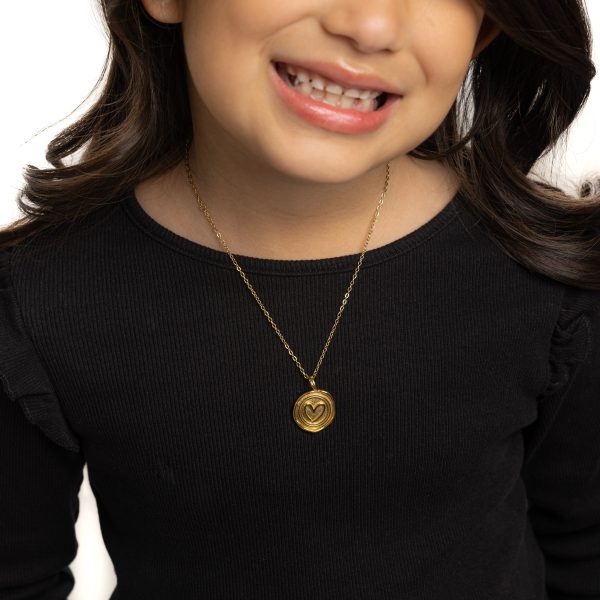 Heart Stamp Necklace | Girls For Sale - Image 2