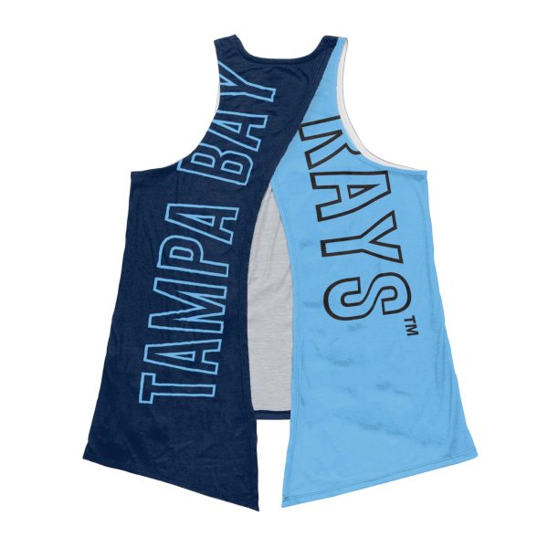 Tampa Bay Rays MLB Womens Tie-Breaker Sleeveless Top Online - Image 3