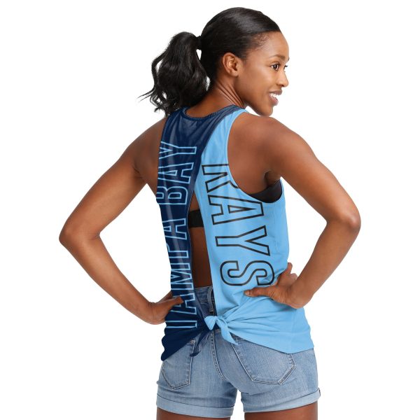 Tampa Bay Rays MLB Womens Tie-Breaker Sleeveless Top Online