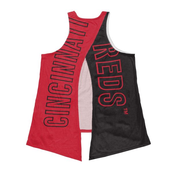 Cincinnati Reds MLB Womens Tie-Breaker Sleeveless Top Online Sale - Image 3