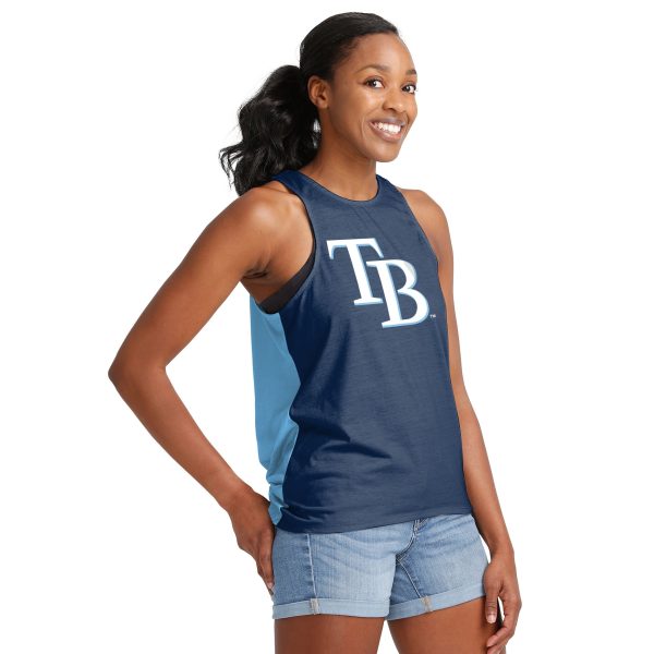 Tampa Bay Rays MLB Womens Tie-Breaker Sleeveless Top Online - Image 2