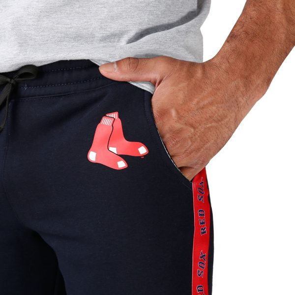 Boston Red Sox MLB Mens Lazy Lounge Fleece Shorts Online Hot Sale - Image 4